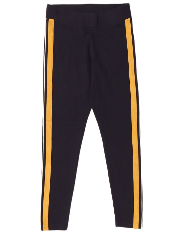 MARKS & SPENCER Leggings da donna UK 12 Viscosa color block blu navy medio