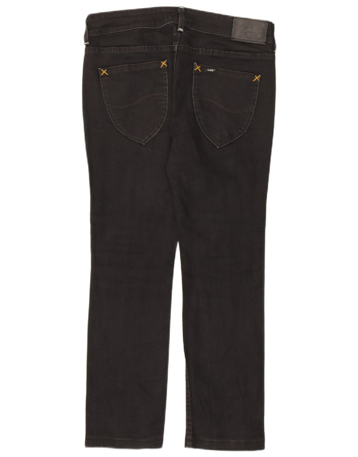 LEE Womens Amy Straight Jeans W31 L28 Black