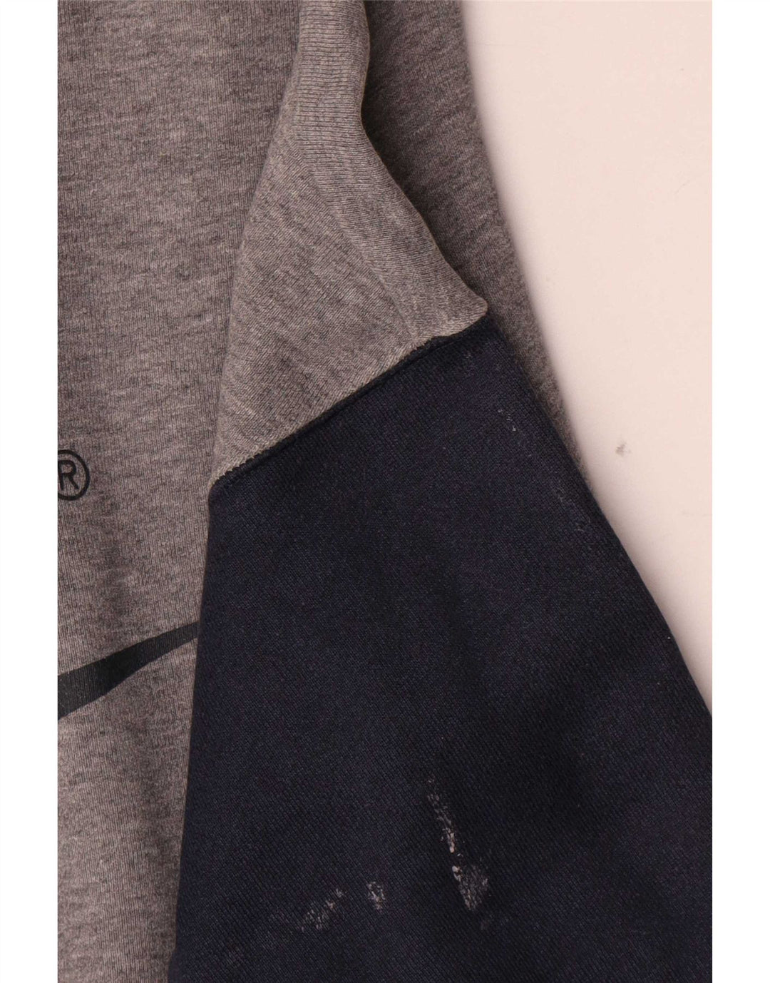 Felpa grafica da uomo Nike Felpa in cotone color block grigio medio