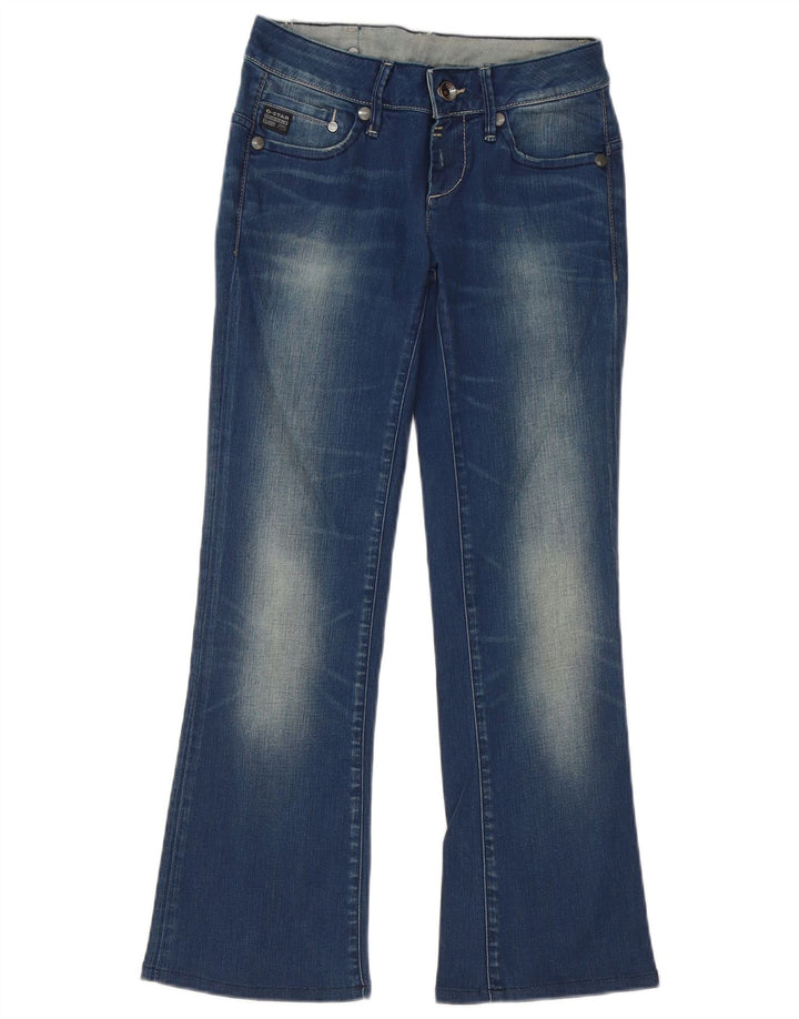 Jeans bootcut grezzi da donna G-Star W25 L27 cotone blu