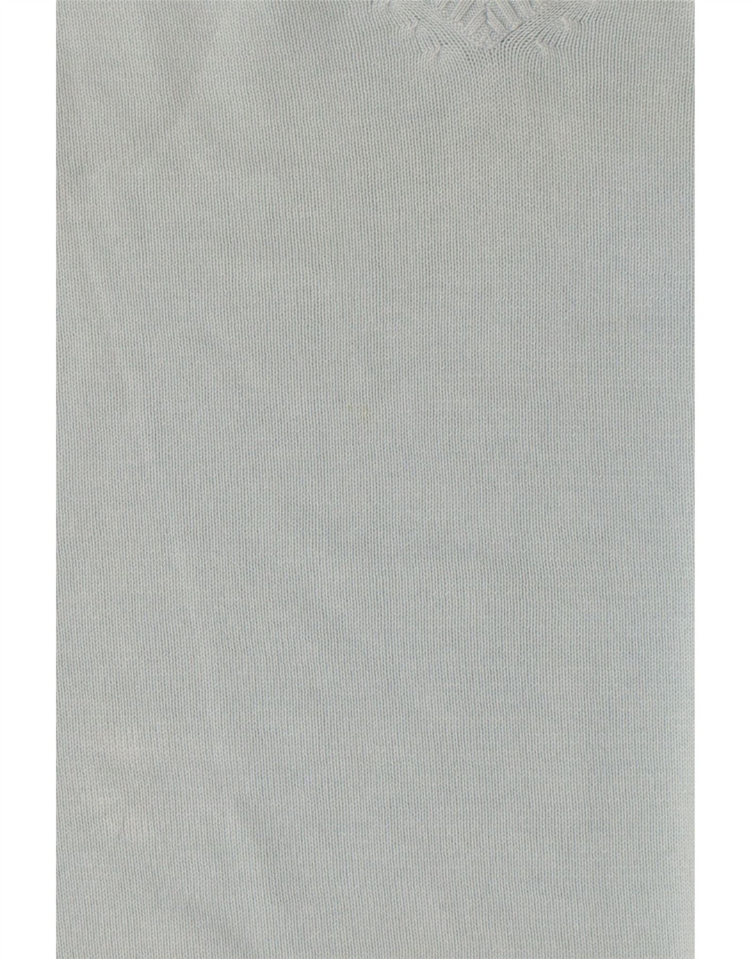 Maglione Zara da uomo con scollo a V grande in cotone blu