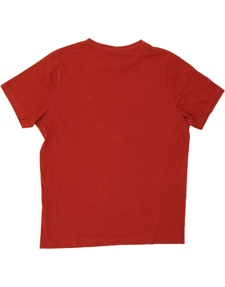 LERROS Mens T-Shirt Top XL Red Cotton Vintage Lerros and Second-Hand Lerros from Messina Hembry 