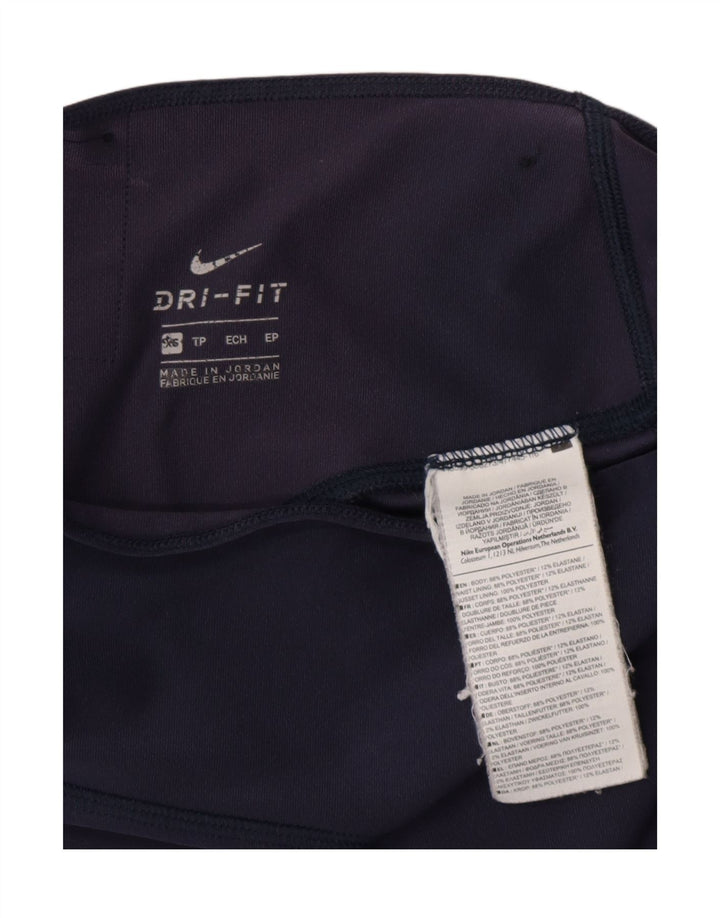 Leggings Dri Fit da donna NIKE UK 6 XS poliestere blu navy
