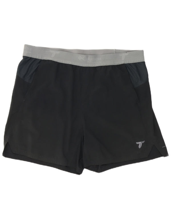 Pantaloncini sportivi Columbia da uomo Titanium Graphic 2XL Poliestere color block nero