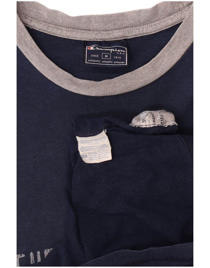 CHAMPION T-shirt grafica da uomo NY Rochester Top in cotone blu navy medio