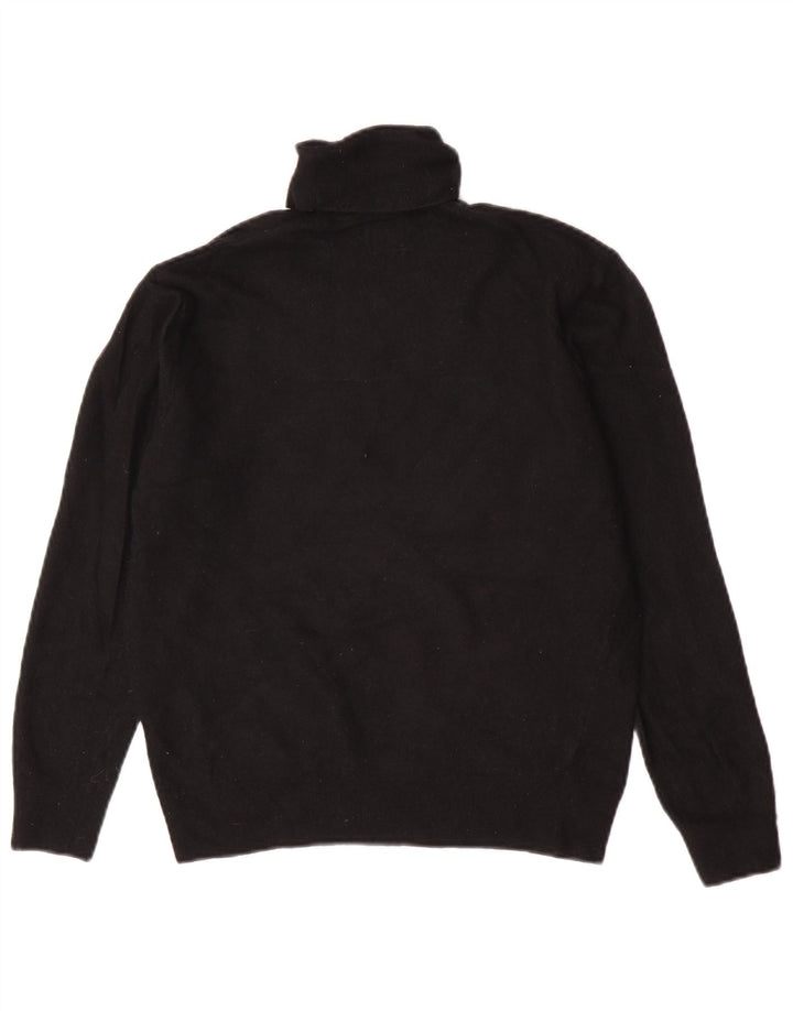 Maglione maglione a collo alto da donna Zara UK 14 lana nera media