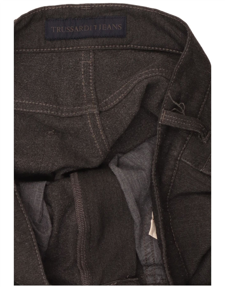 Pantaloni Casual Dritti Uomo Trussardi W32 L29 Grigi
