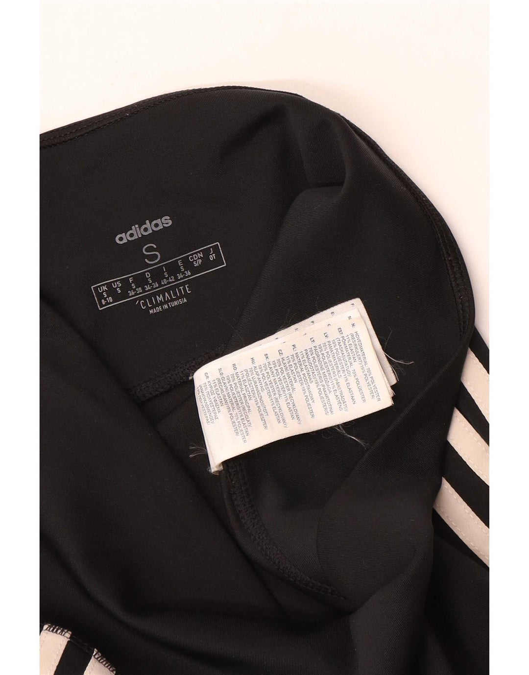 Leggings Adidas Climalite da donna UK 8/10 Piccolo poliestere nero
