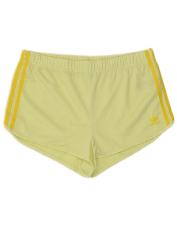 Pantaloncini sportivi Adidas da donna UK 12 poliestere giallo medio