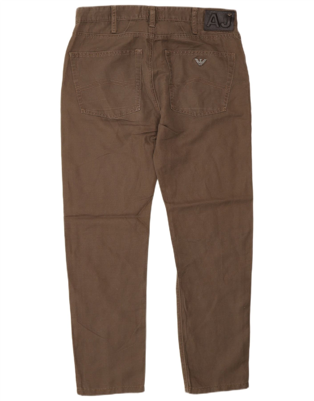 ARMANI Womens Slim Casual Trousers W31 L28 Brown