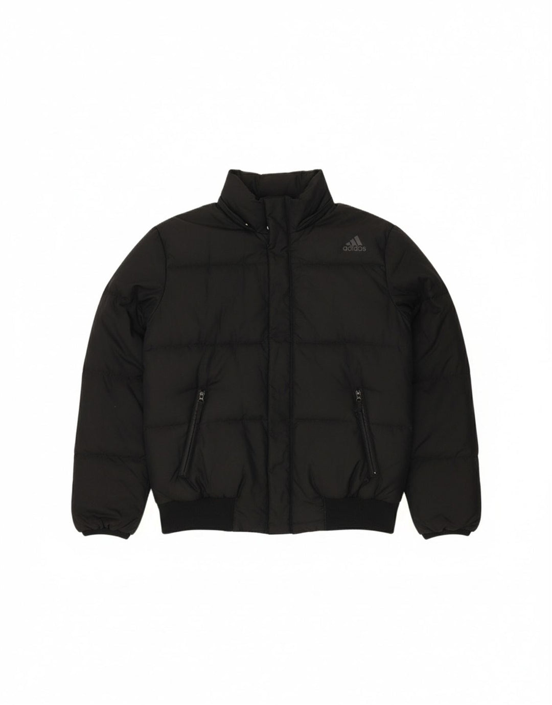 ADIDAS Mens Padded Jacket UK 38/40 Medium Black Polyester Vintage Adidas and Second-Hand Adidas from Messina Hembry 