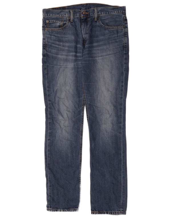 Levi's Uomo 511 Slim Jeans W33 L32 Cotone Blu