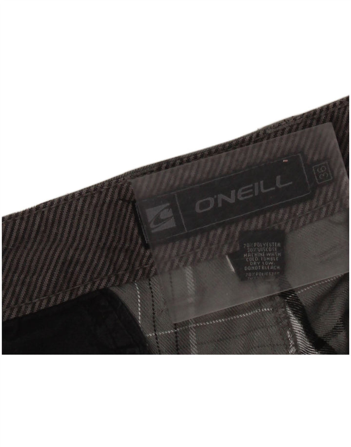 Pantaloncini chino da uomo O'Neill W36 grande poliestere scozzese grigio