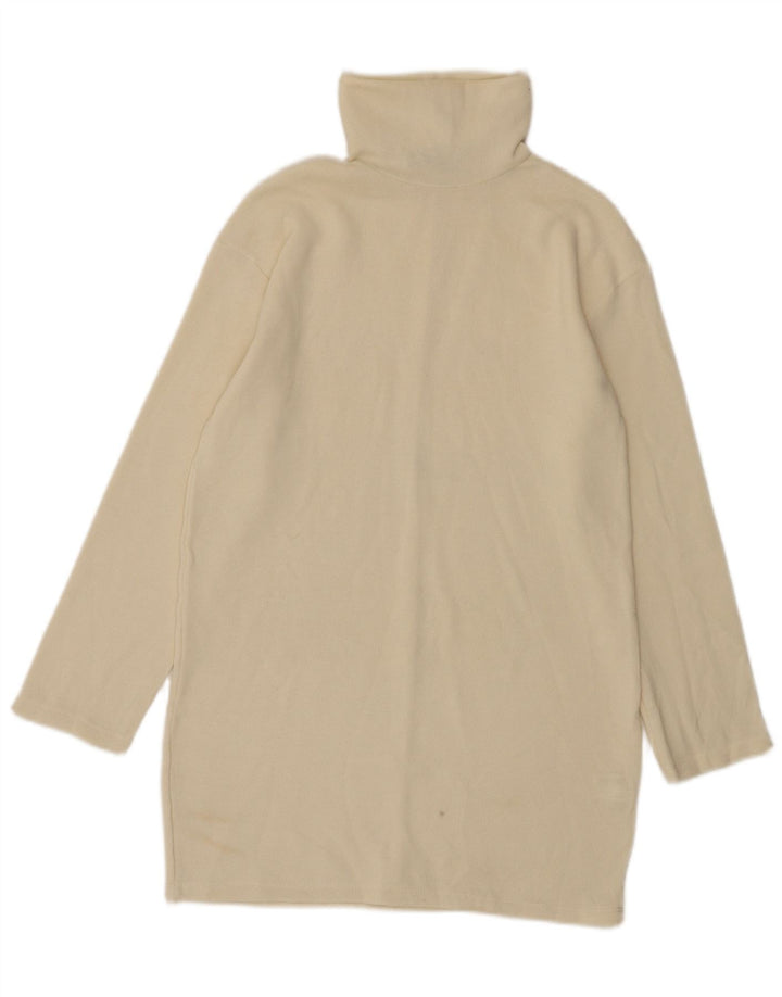 Abito maglione Zara da donna UK 10 piccolo poliestere beige