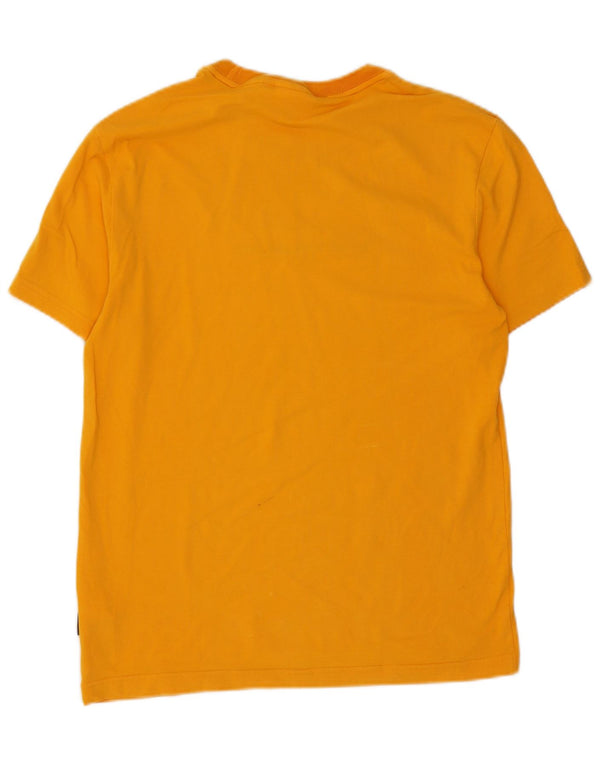 T-shirt da uomo Calvin Klein Top Small in cotone arancione