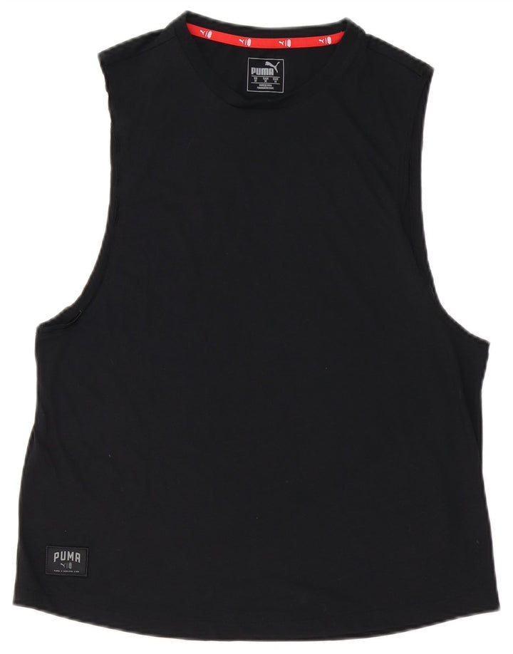 Canotta da uomo Puma media cotone nero