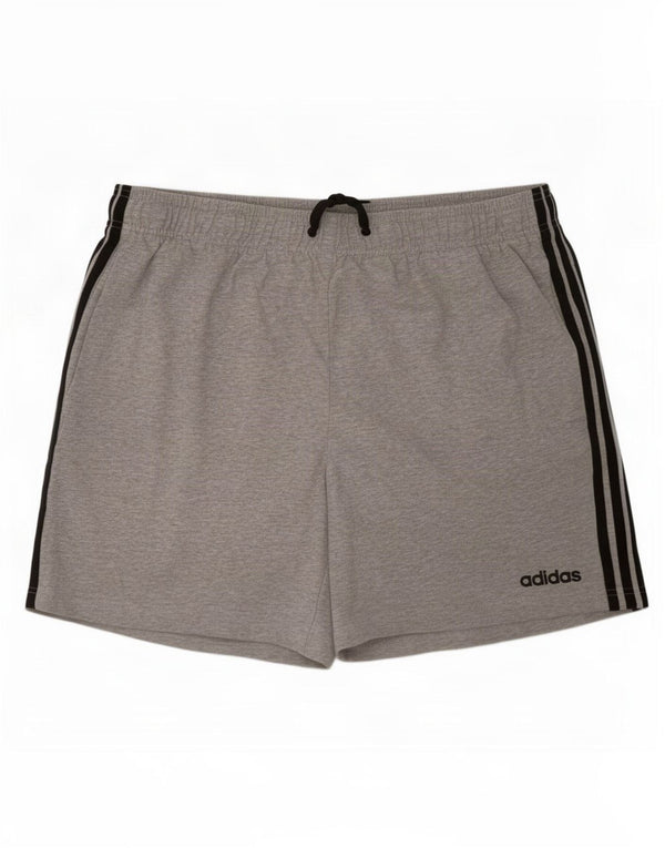 Pantaloncini sportivi da uomo Adidas XL in cotone grigio