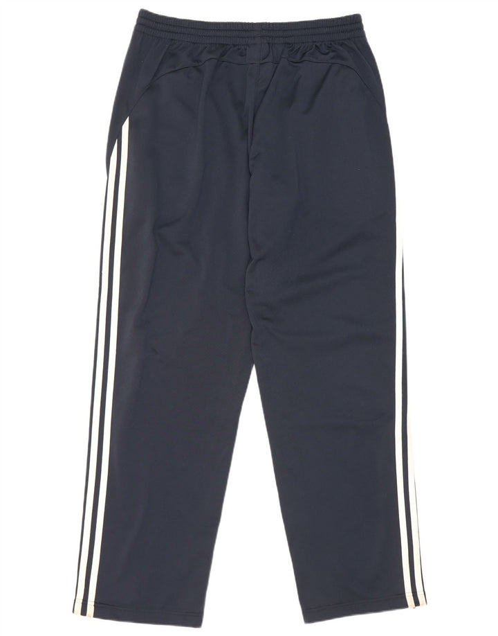 Pantaloni da tuta da uomo Adidas UK 40/42 Poliestere blu navy medio
