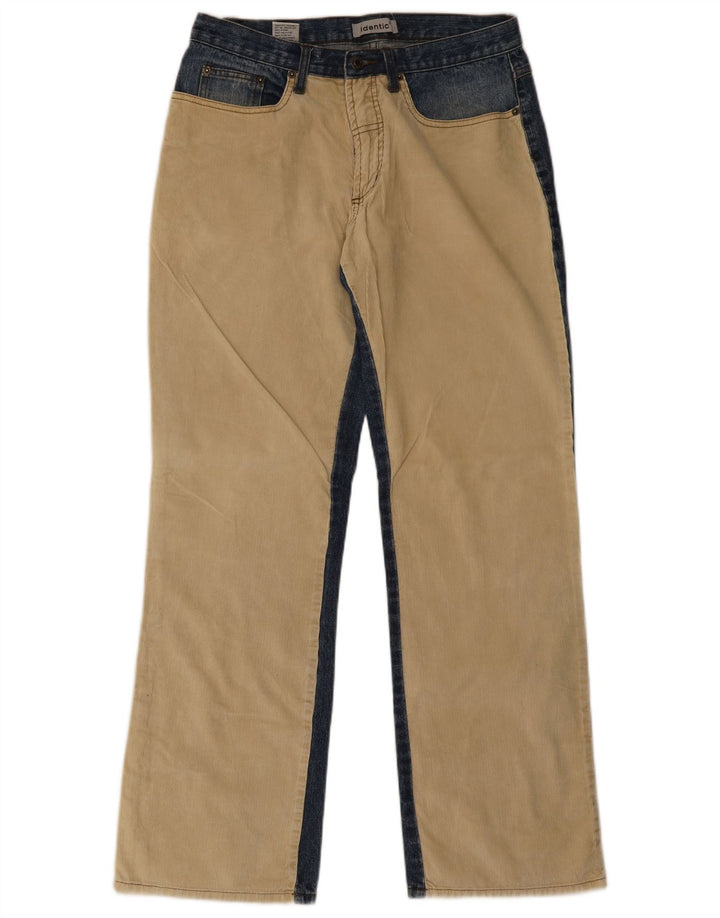 Jeans bootcut da uomo identici W33 L34 Cotone color block beige