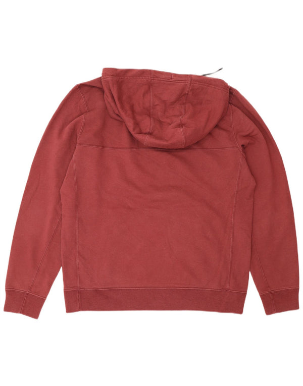 Maglione con cappuccio da uomo Abercrombie & Fitch in cotone bordeaux medio