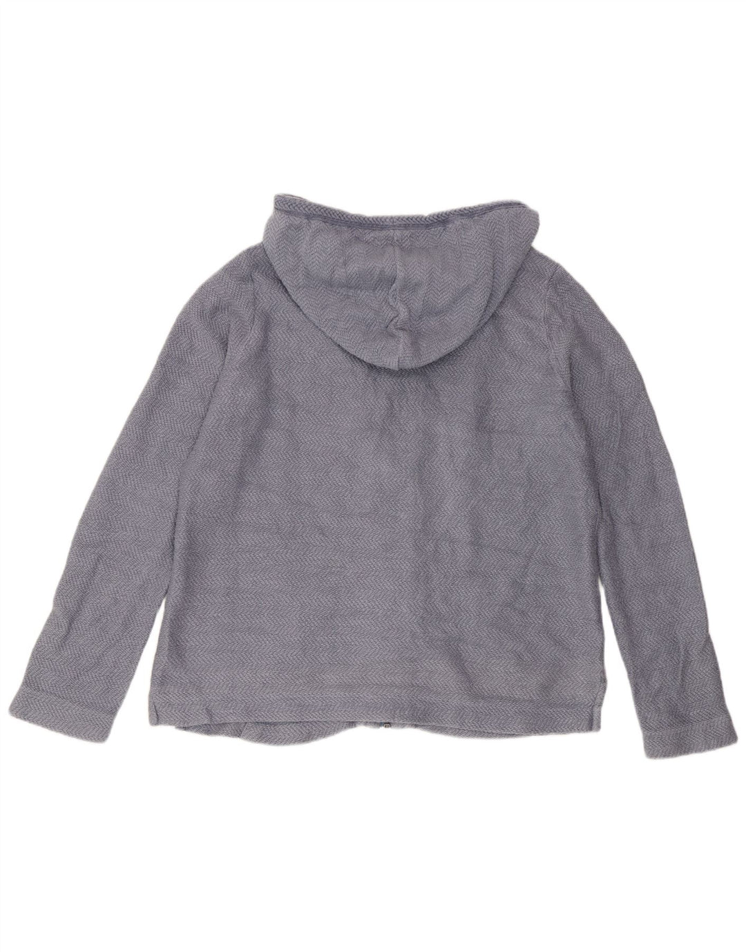 Maglione con cappuccio e zip da donna Fat Face UK 14 Cotone blu medio