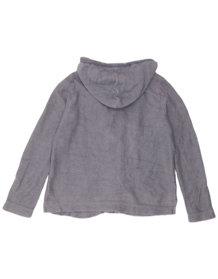 Maglione con cappuccio e zip da donna Fat Face UK 14 Cotone blu medio