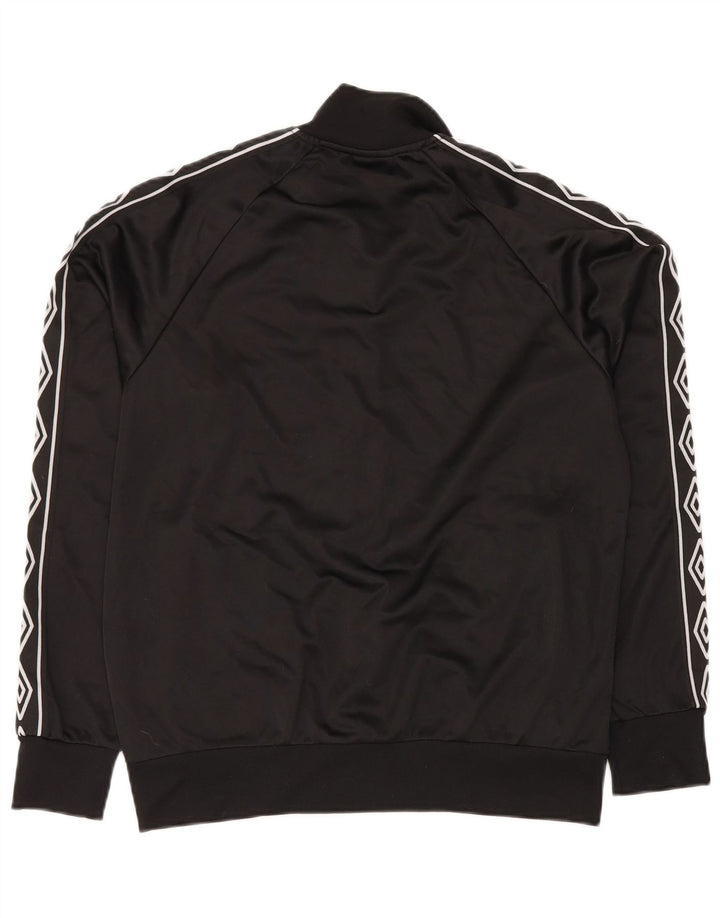 UMBRO Giacca da tuta grafica da uomo in poliestere nero medio
