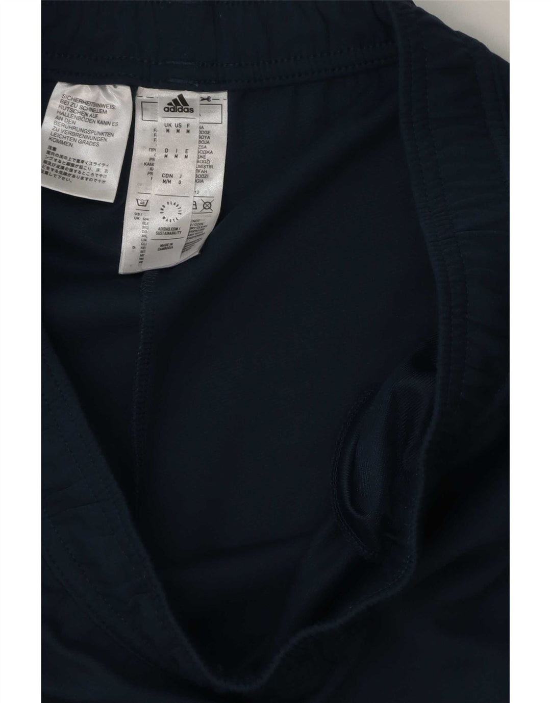 Pantaloni da tuta Adidas da uomo del Manchester United, medio, in poliestere blu navy