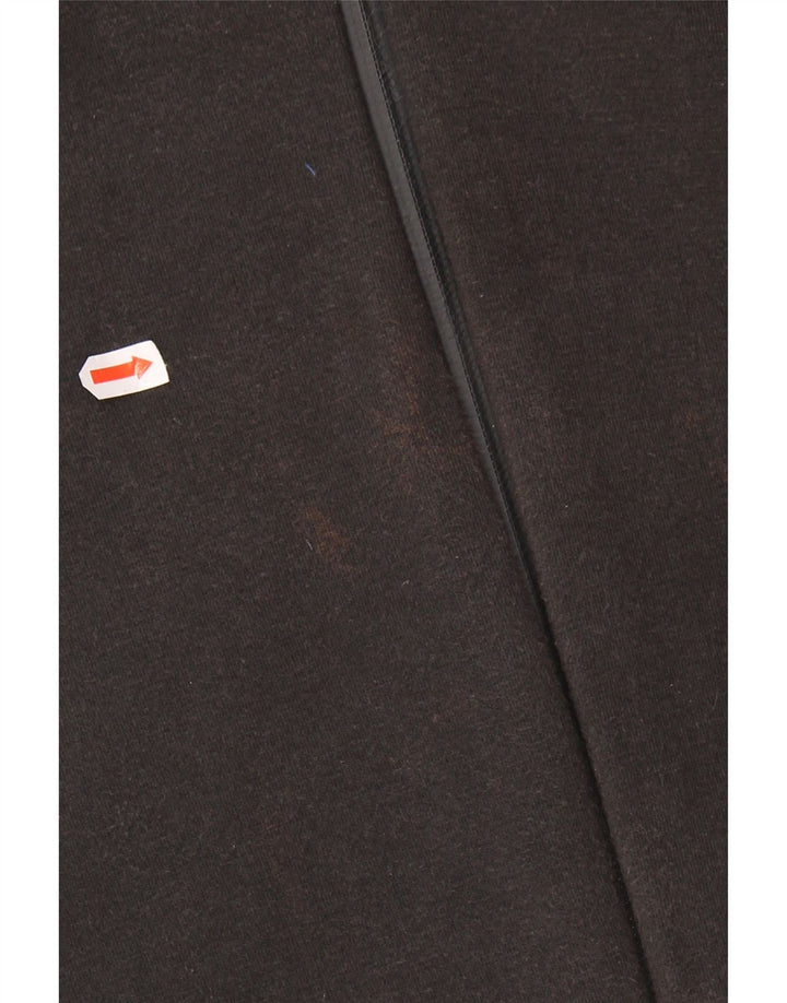 Maglione con cappuccio e zip da uomo ADIDAS in cotone nero medio