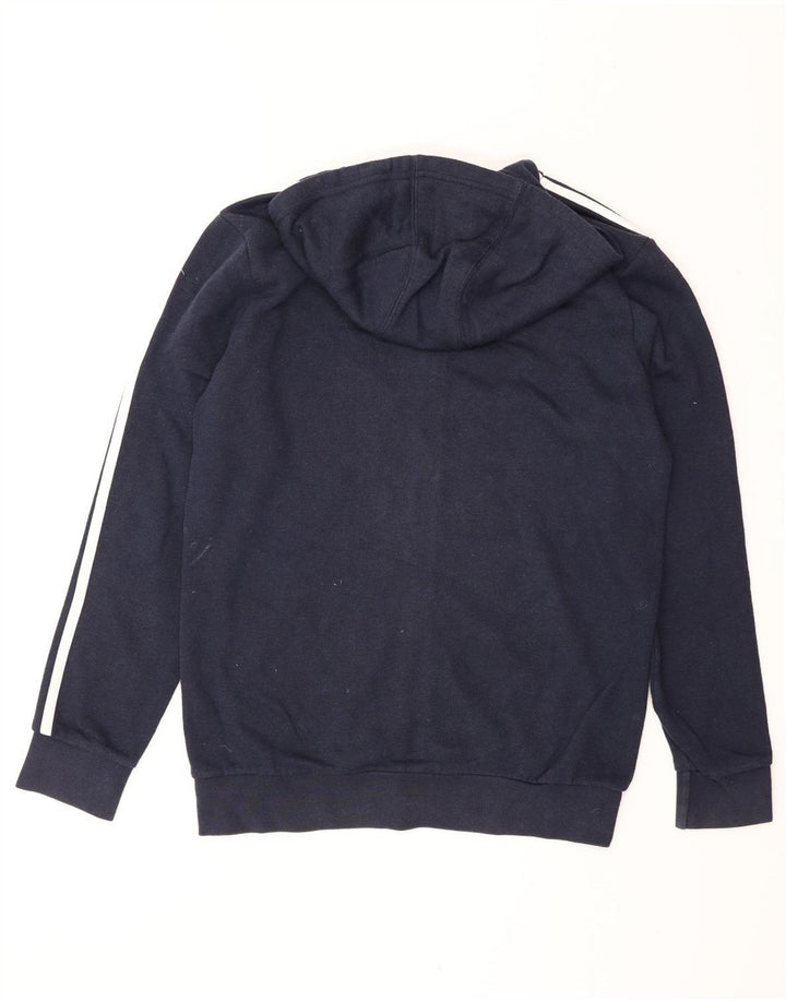Maglione con cappuccio e zip Adidas da uomo piccolo blu navy