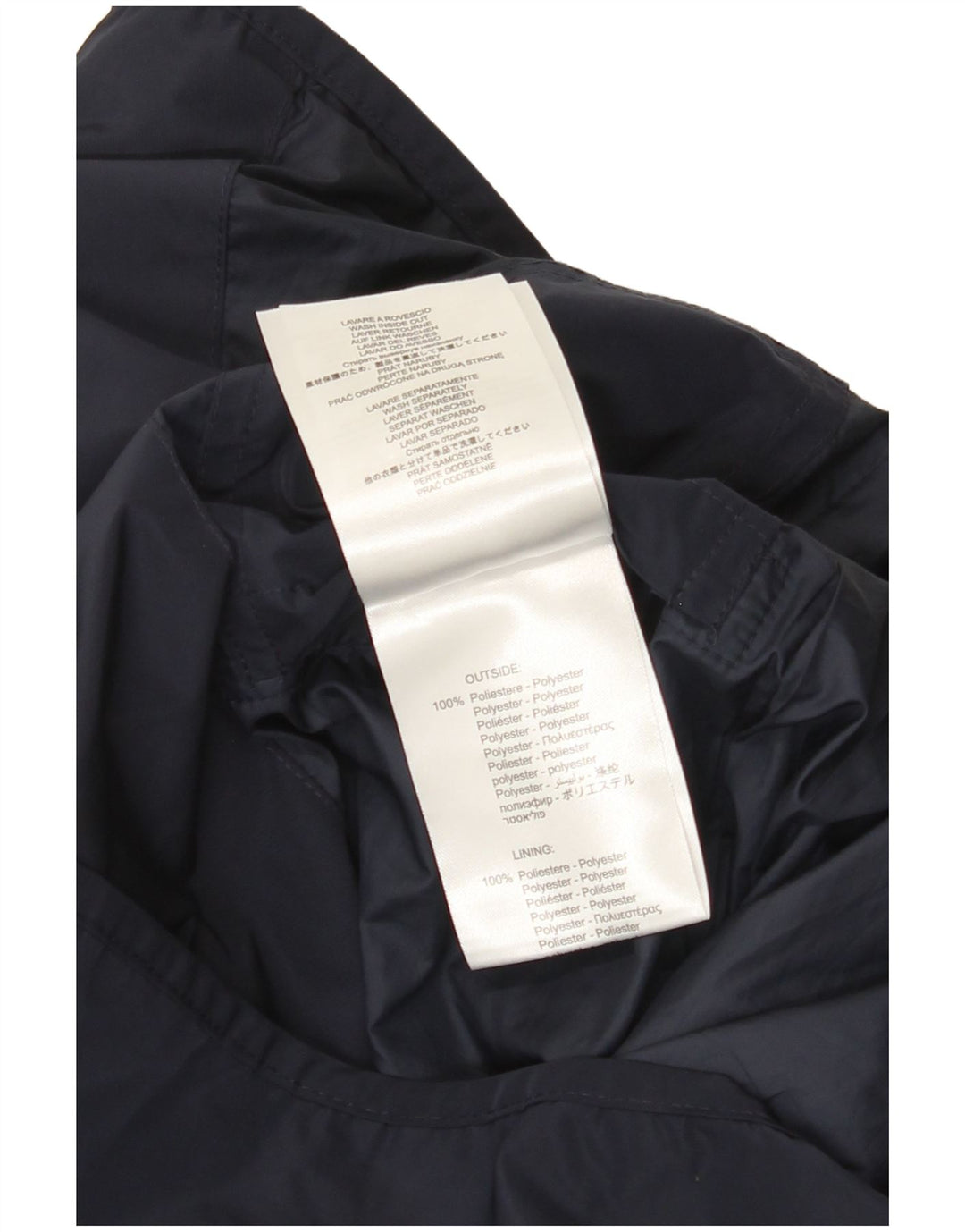 Replay Giacca antipioggia grafica da uomo UK 36 Small Poliestere blu navy