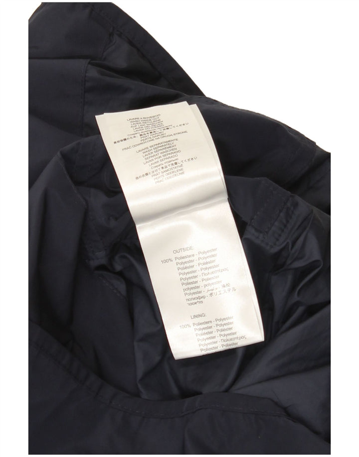 Replay Giacca antipioggia grafica da uomo UK 36 Small Poliestere blu navy