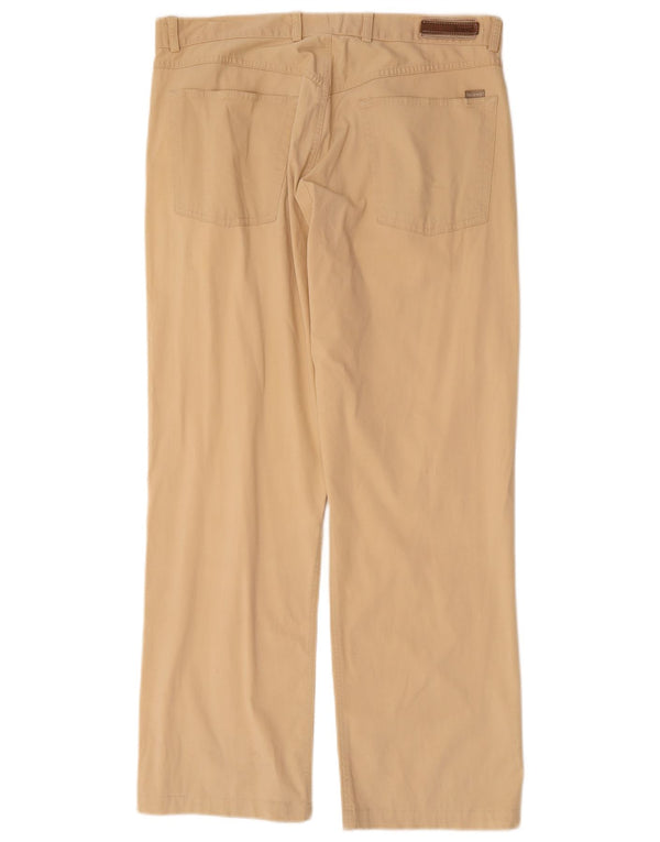 Pantaloni casual dritti da uomo Avirex W34 L28 in cotone beige