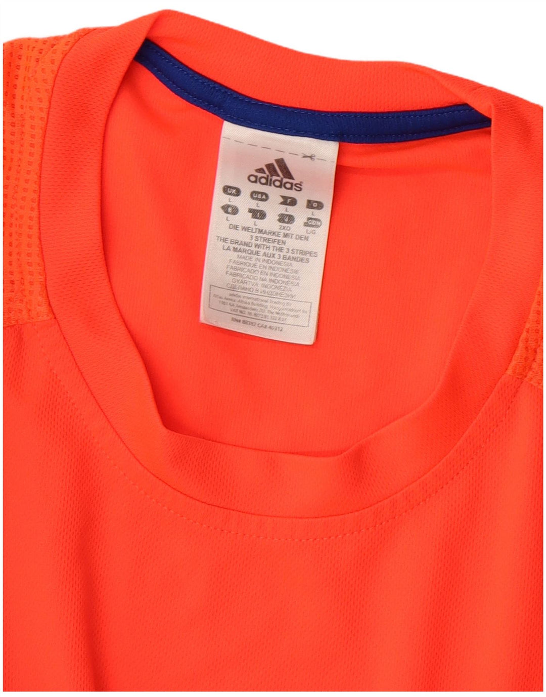 T-shirt da uomo ADIDAS Top grande rossa in poliestere