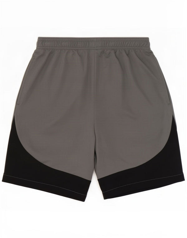 Pantaloncini sportivi Nike Dri Fit Slim da uomo, piccoli, in poliestere color block grigio