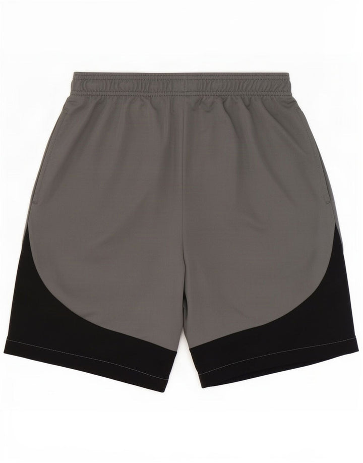 Pantaloncini sportivi Nike Dri Fit Slim da uomo, piccoli, in poliestere color block grigio