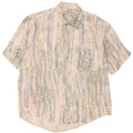 Camicia vintage da uomo a maniche corte XL a righe multicolore