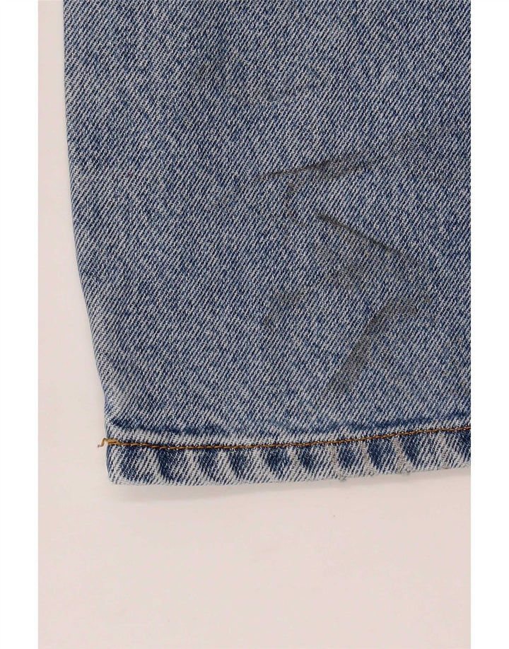 Jeans dritti da uomo Wrangler vestibilità regolare W32 L30 cotone blu
