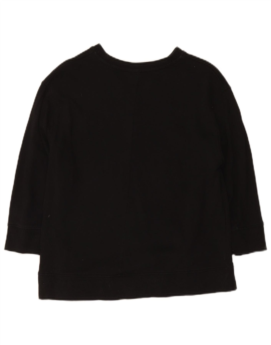Felpa Zara da donna con maniche a 3/4, taglia UK 14, cotone nero medio