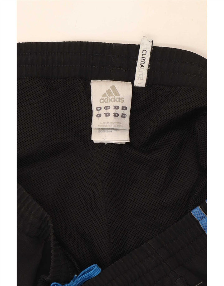 Pantaloni da tuta Adidas Climalite da uomo, pantaloni da jogging, grandi, in poliestere nero