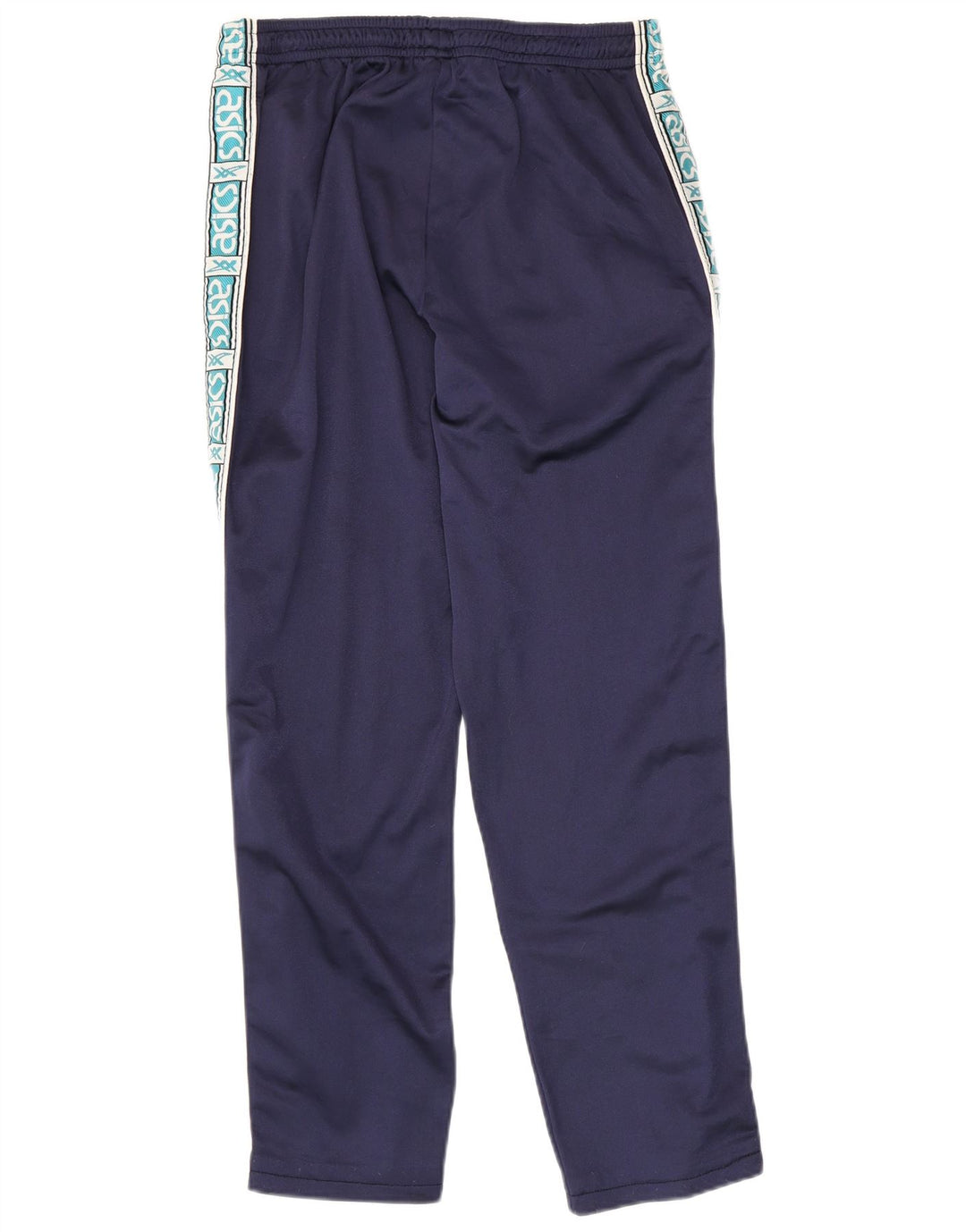 Pantaloni da tuta grafica da uomo Asics a blocchi di colore blu navy medio