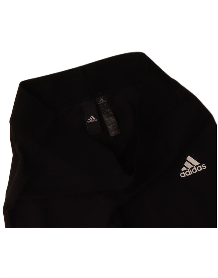 Leggings da donna ADIDAS UK 8/10 piccolo cotone nero