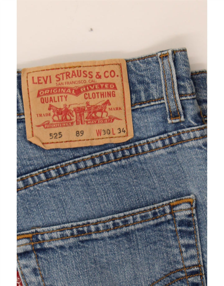LEVI'S Womens 525 Straight Jeans W30 L30 Blue Cotton Vintage Levi's and Second-Hand Levi's from Messina Hembry 