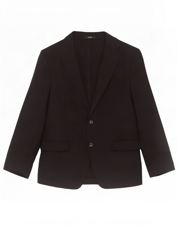 Giacca blazer da uomo a 2 bottoni Massimo Dutti EU 56 XL lana nera