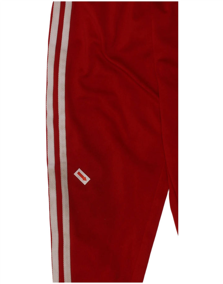 Pantaloni della tuta da bambina ADIDAS 18-24 mesi in poliestere rosso