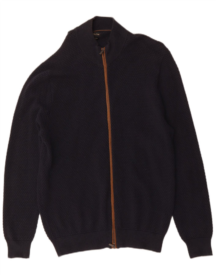 Maglione cardigan da uomo Massimo Dutti 2XL cotone blu navy