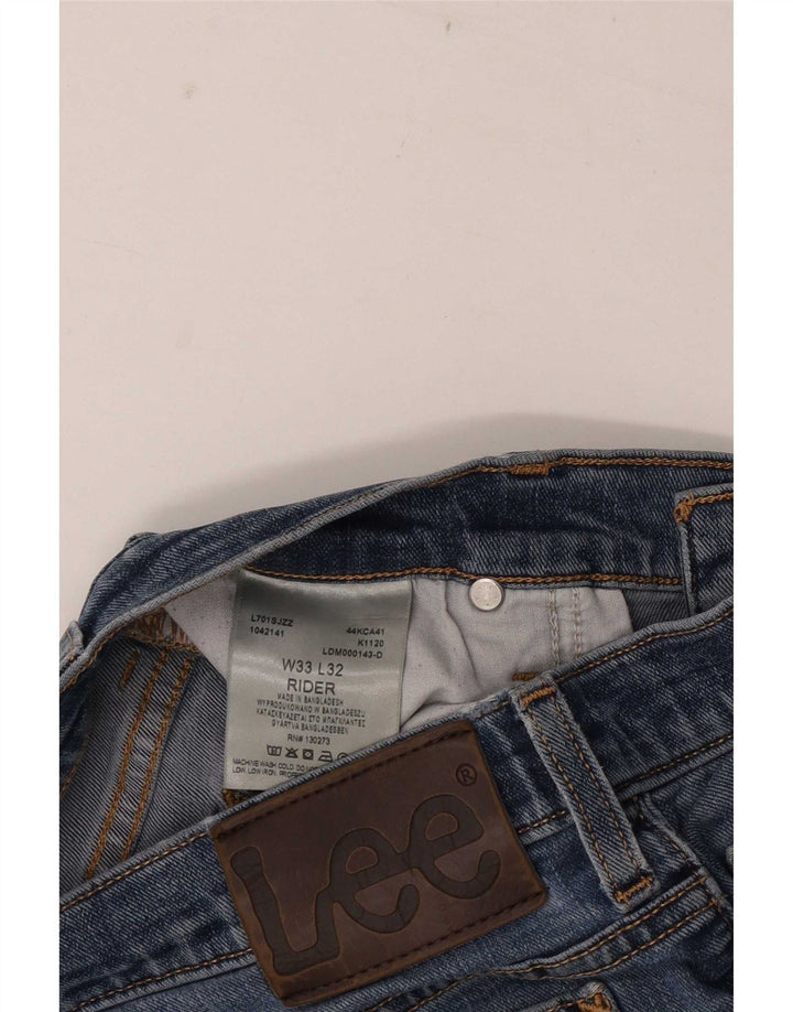 Jeans slim Lee Rider da uomo W33 L32 in cotone blu