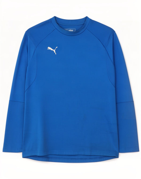 Maglia Puma Uomo Manica Lunga 2XL Blu Poliestere