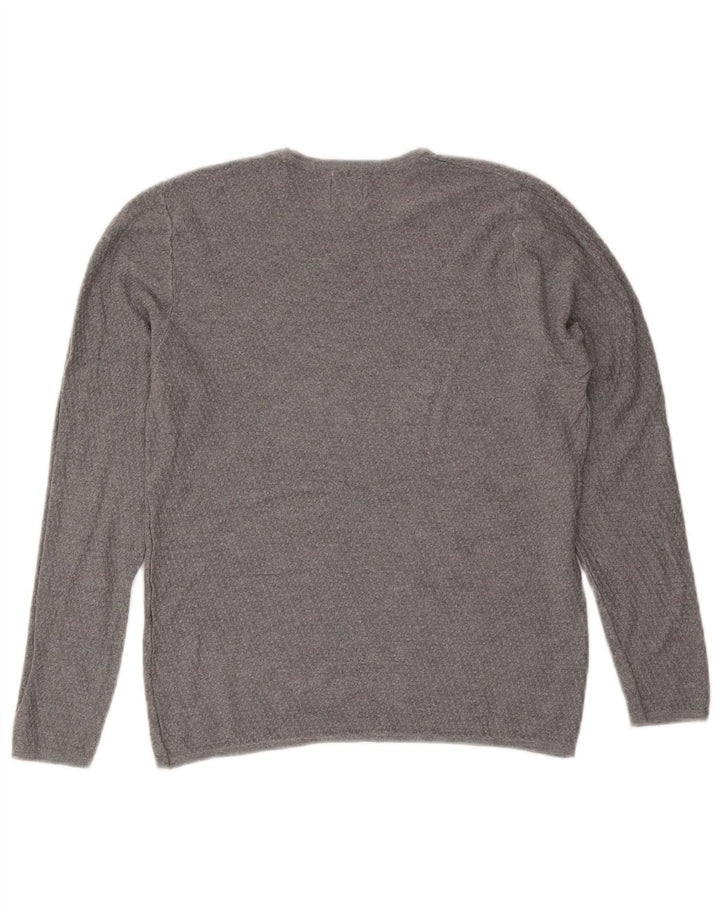 Maglione maglione girocollo da uomo Zara grigio medio