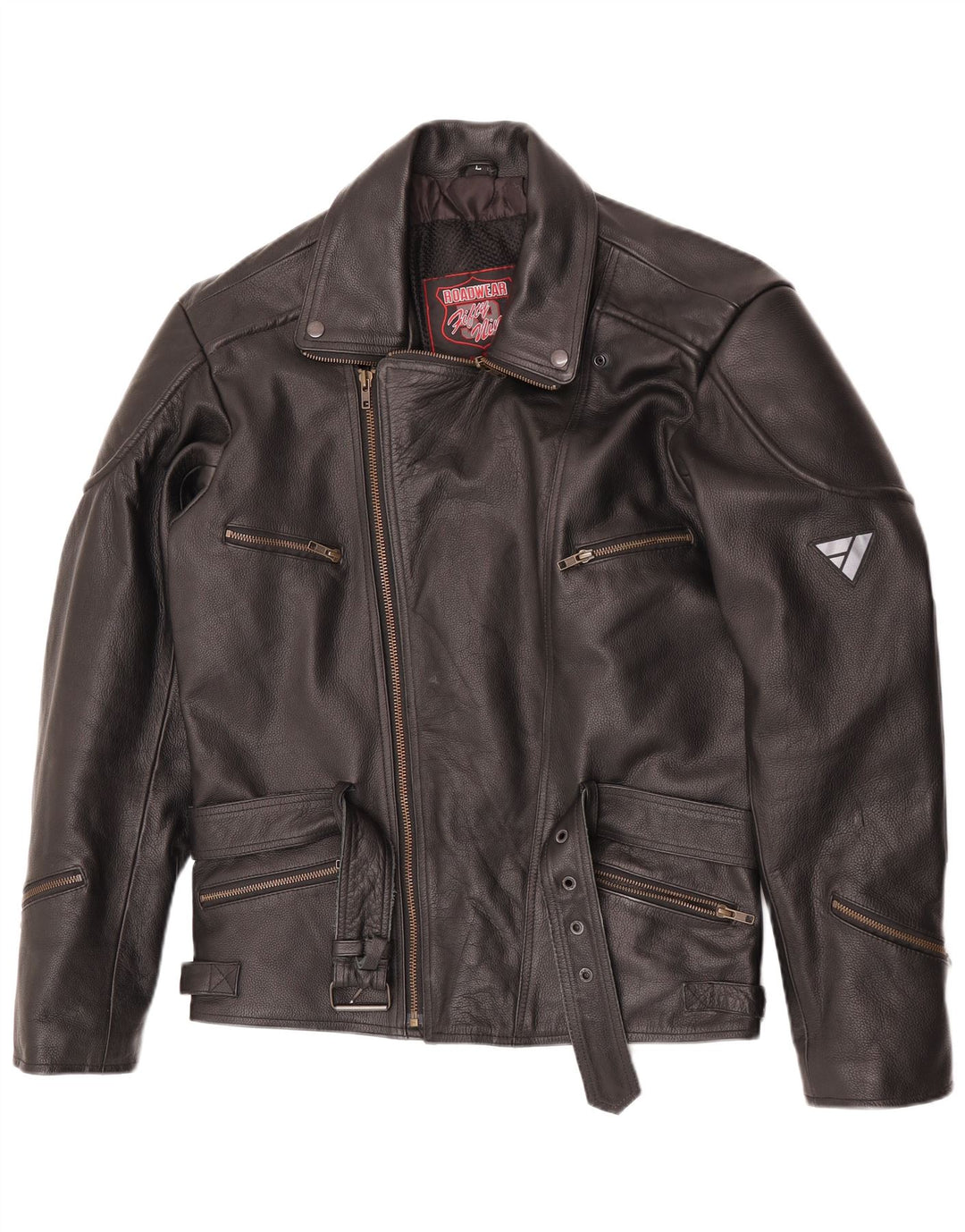 Giacca da motociclista da moto da donna Modeka UK 16 grande in pelle nera